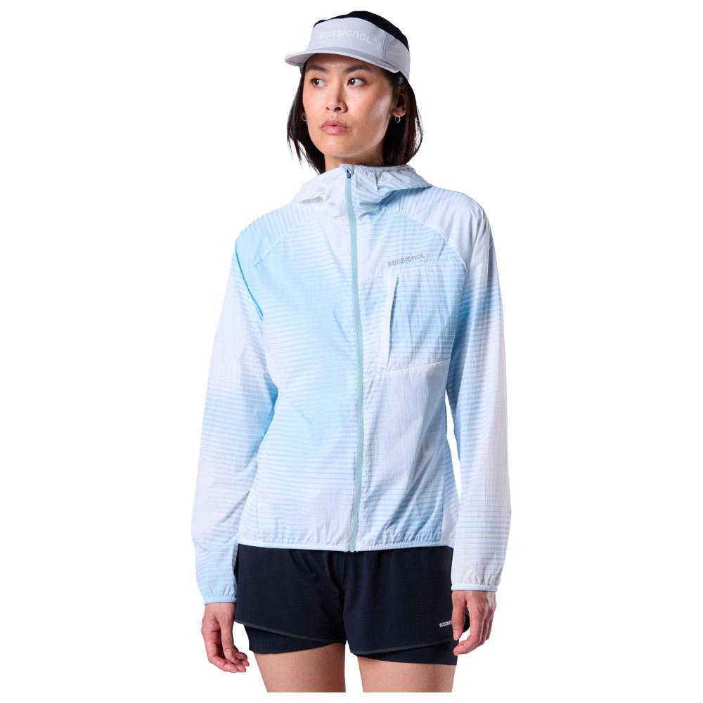 Rossignol - W Sidelhorn Pkb Jkt Aura Blue Line Fogg - XS - Trail jacket