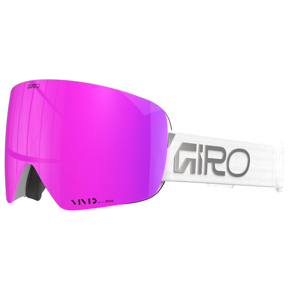 Giro - Contour Rs White Silver Wordmark Vivid Pink + Vivid Infrared - Goggles