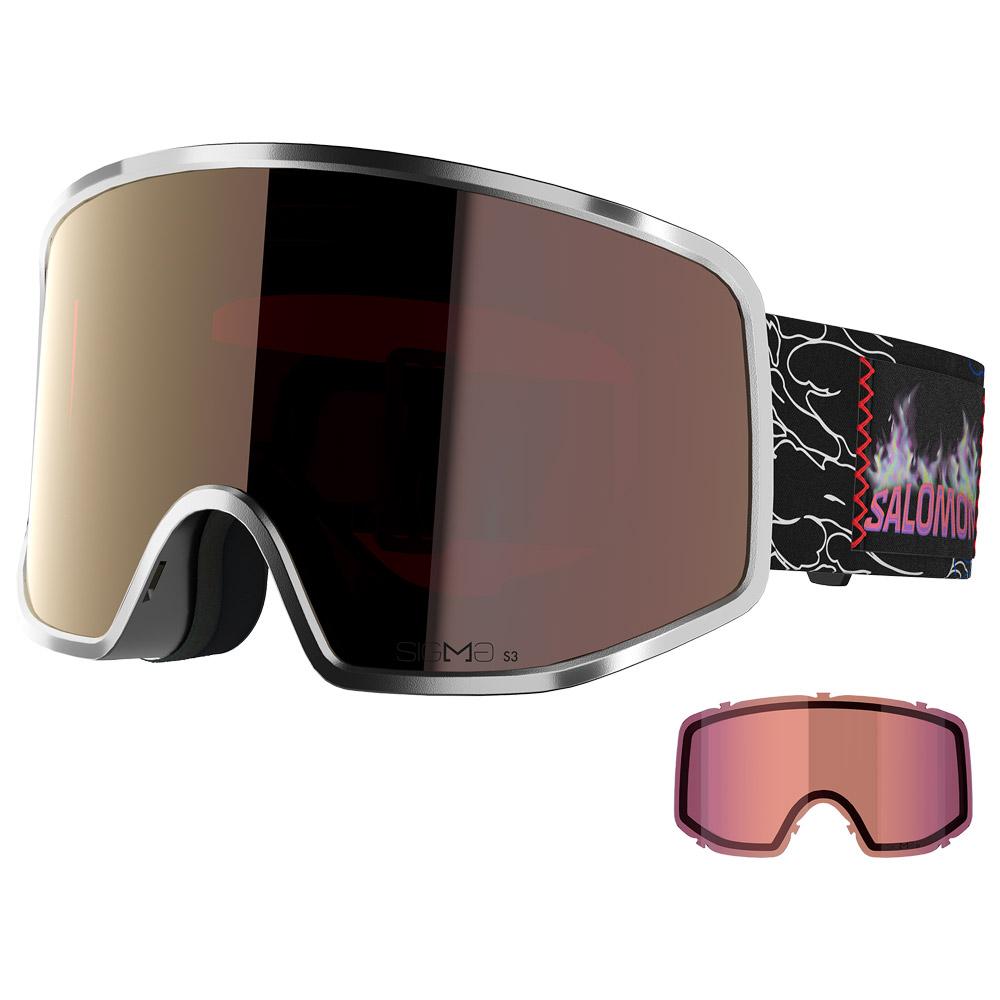 Salomon - Sentry Pro Silver Metal Sigma Gun Metal + Sigma Light blue - Goggles