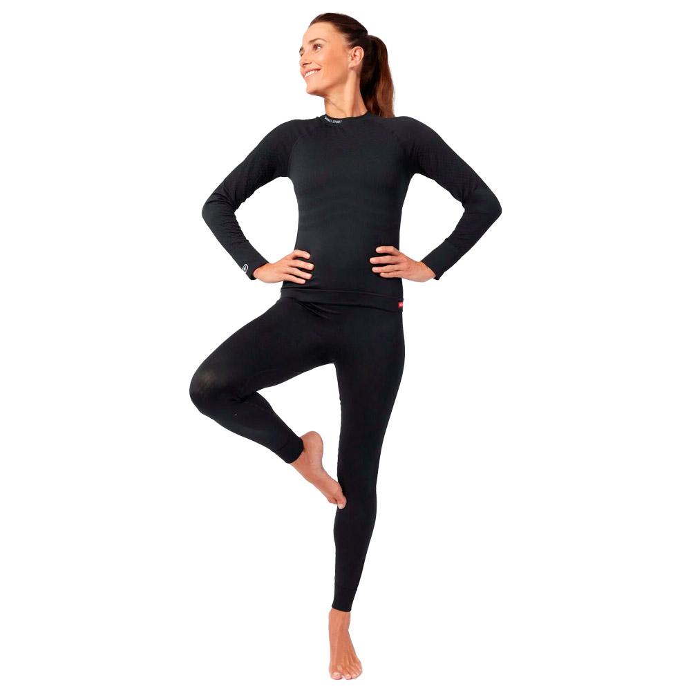 Damart Sport Energy Thermolactyl 3 Col Rond W Noir Sous vetement technique Glisshop