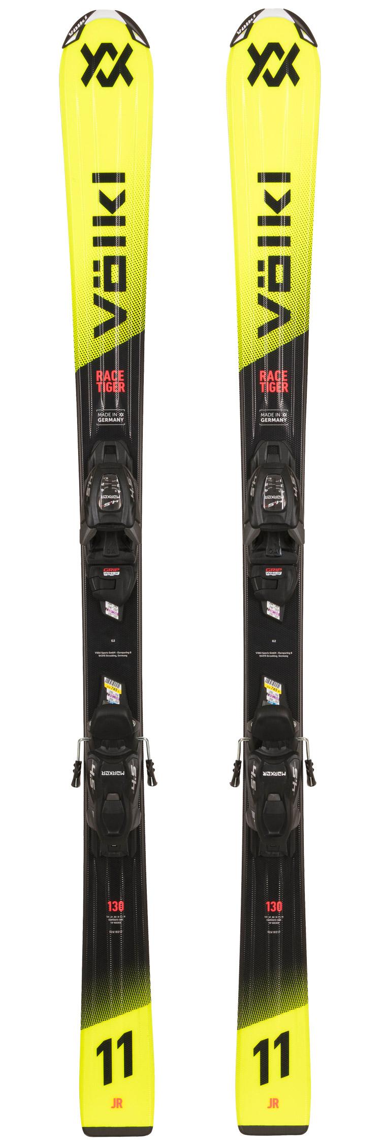Volkl - Pack Ski Racetiger Jr Yellow Vmotion - 130 + 7.0 Vmotion Jr Black - Ski