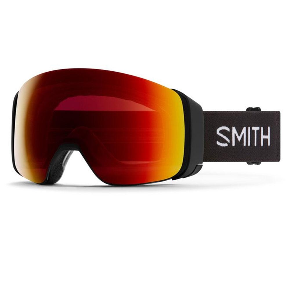 Smith - 4D Mag S Black Chromapop Sun Red Mirror + Chromapop Storm Yellow Flash - Skibrille - Schwarz - Glisshop.de