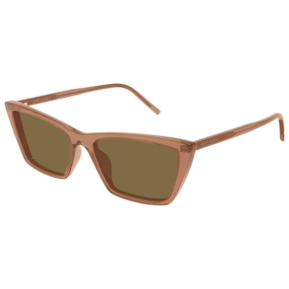 Saint Laurent - SL 737 Mica Thin 009 Brown - Sonnenbrille - Braun - Damen - Glisshop.de