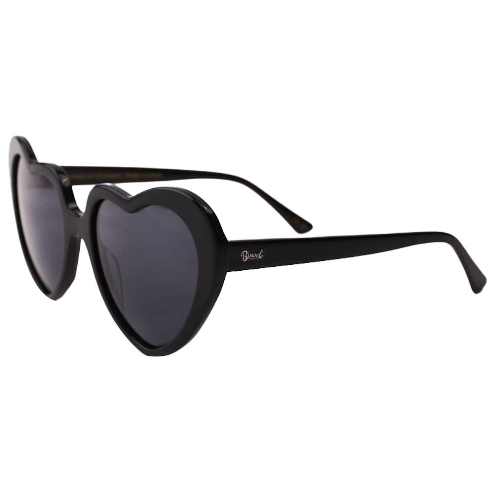 Binocle Eyewear - Venezia Shiny Black Gradient Grey Polarized - Sunglasses