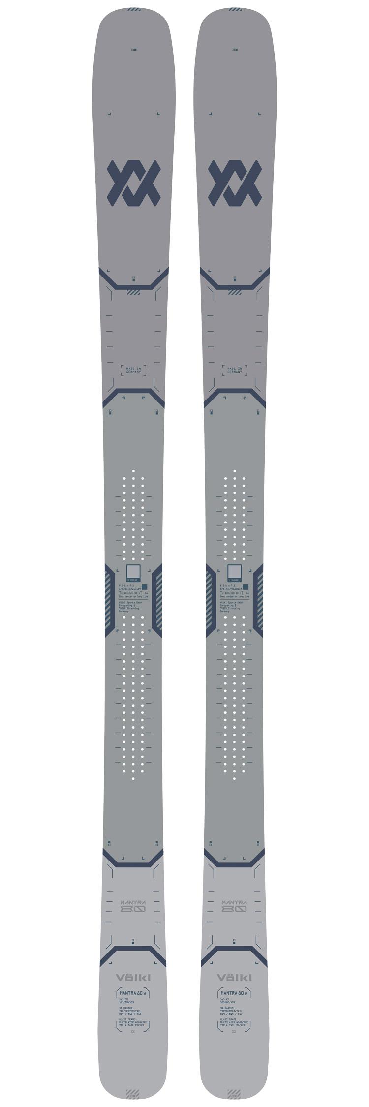 Volkl - Pack Ski Mantra 80 W - 168 + 11.0 Tp 90mm Black Anthracite - Ski
