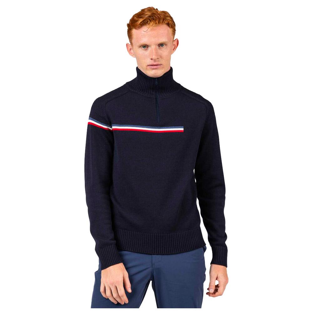 Rossignol - Odysseus Half Zip Merino Dark Navy - S - Pullover - Größe S - Blau - Herren - Glisshop.de