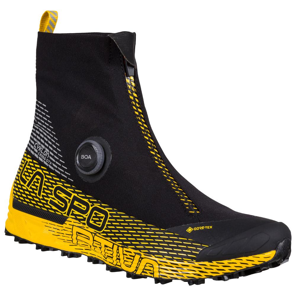 La Sportiva - Cyklon Cross Gore-Tex Black Yellow - 43 - Trailrunning-Schuhe - Größe 43 - Schwarz - Herren - Glisshop.de