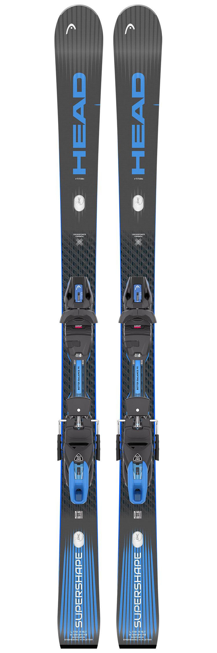 Head - Pack Ski Supershape E-Titan - 170 + Protector Evo Pr 11 Gw [P-95] Matt Black - Ski