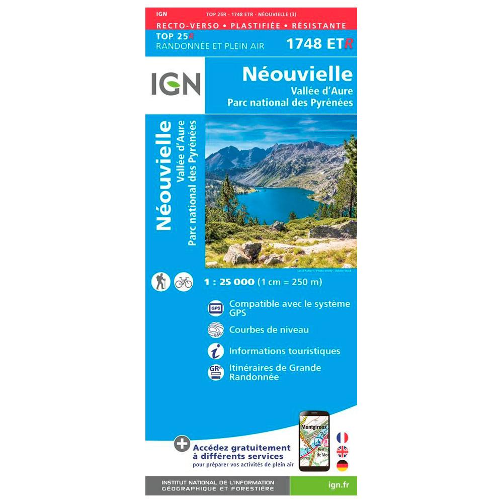 IGN - 1748ETR Néouvielle, Vallée d'Aure, Parc national des Pyrénées - Résistante - Map