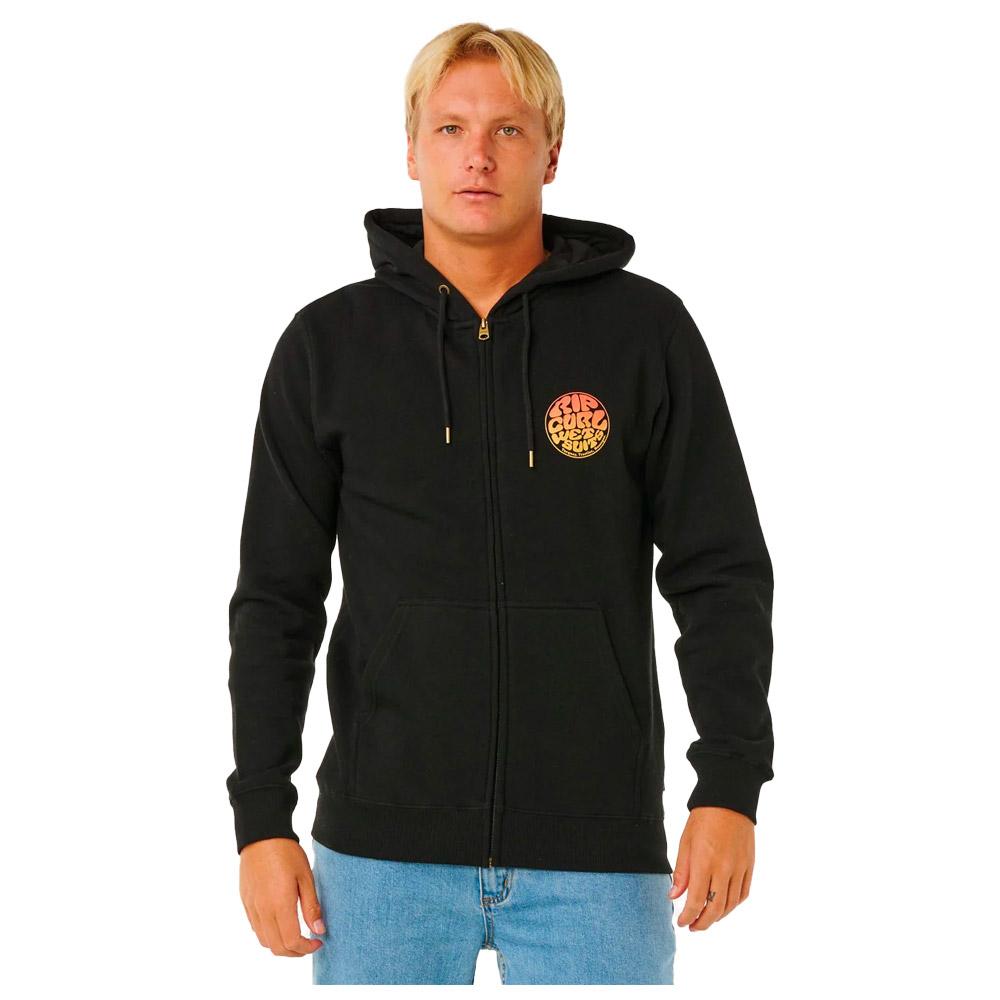Rip Curl - Wettie Passage Icon Zip Through Black - L - Sweatshirt