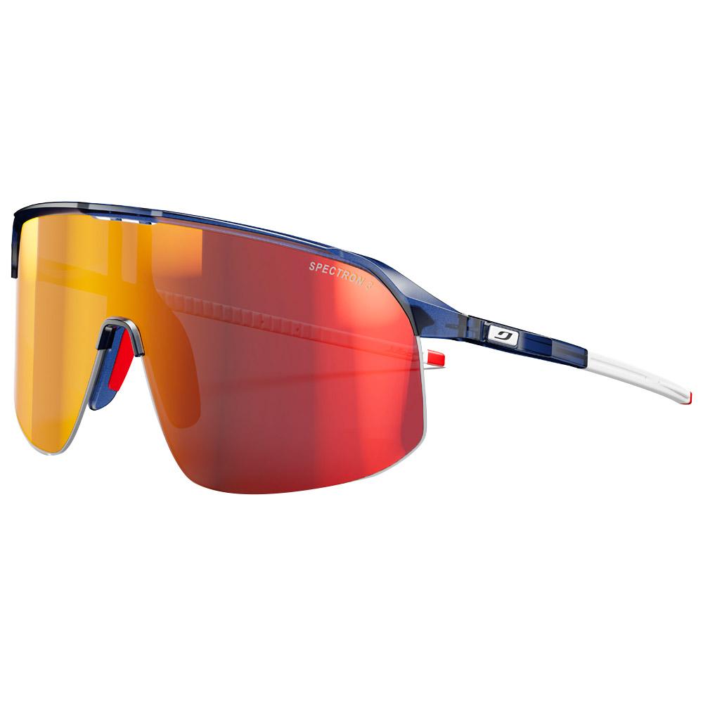 Julbo - Density Translucide Brillant Bleu Foncé Blanc Rouge Spectron 3 - Sonnenbrille - Weiß - Glisshop.de