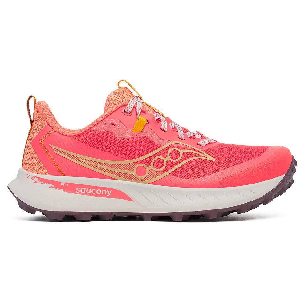 Saucony - Peregrine 15 Wmn Coral Salmon - 8 - Trailrunning-Schuhe - Größe 8 - CGoldal Salmon - Damen - Glisshop.de