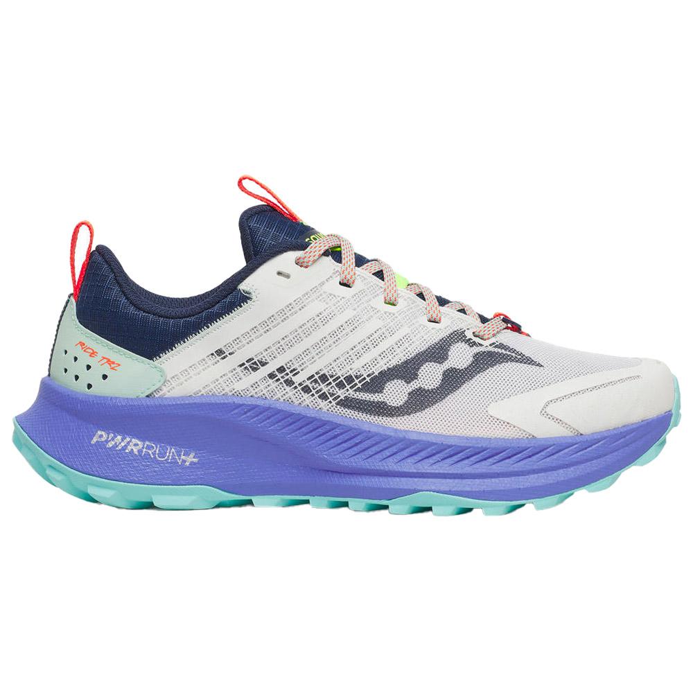 Saucony - Ride Tr 2 Wmn White Navy - 7.5 - Gravel Running shoes