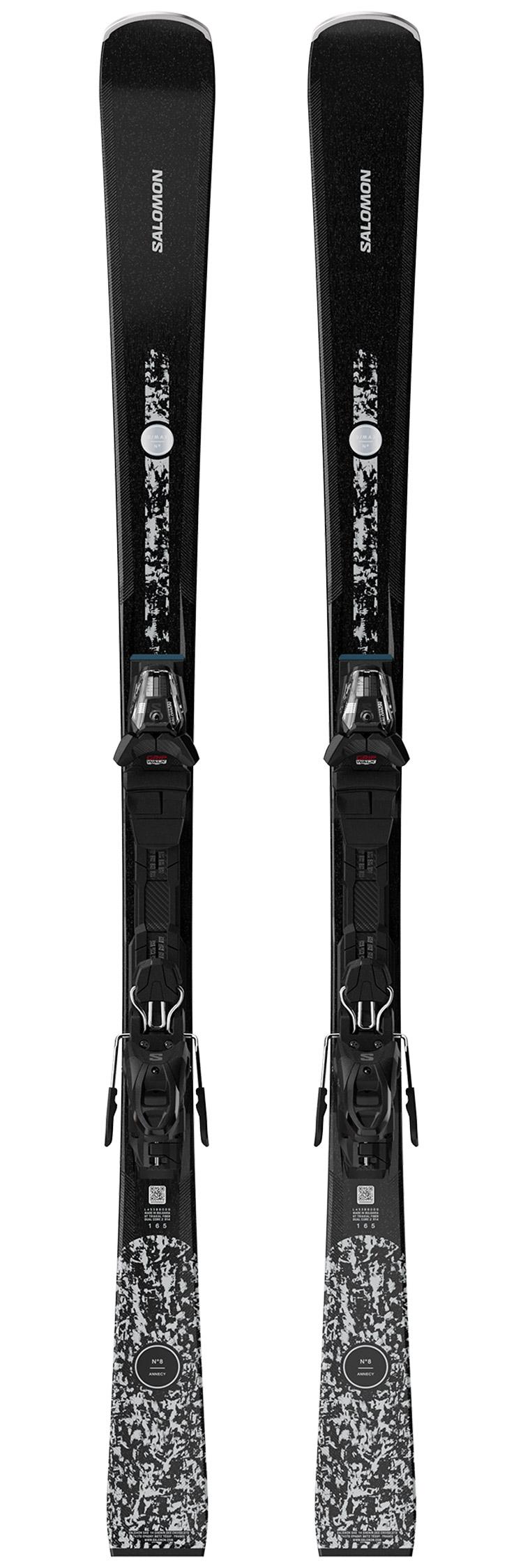 Salomon - Pack Ski E S/Max N°8 Black - 155 + E M10 Gw L80 Black Chrome Cstl - Ski