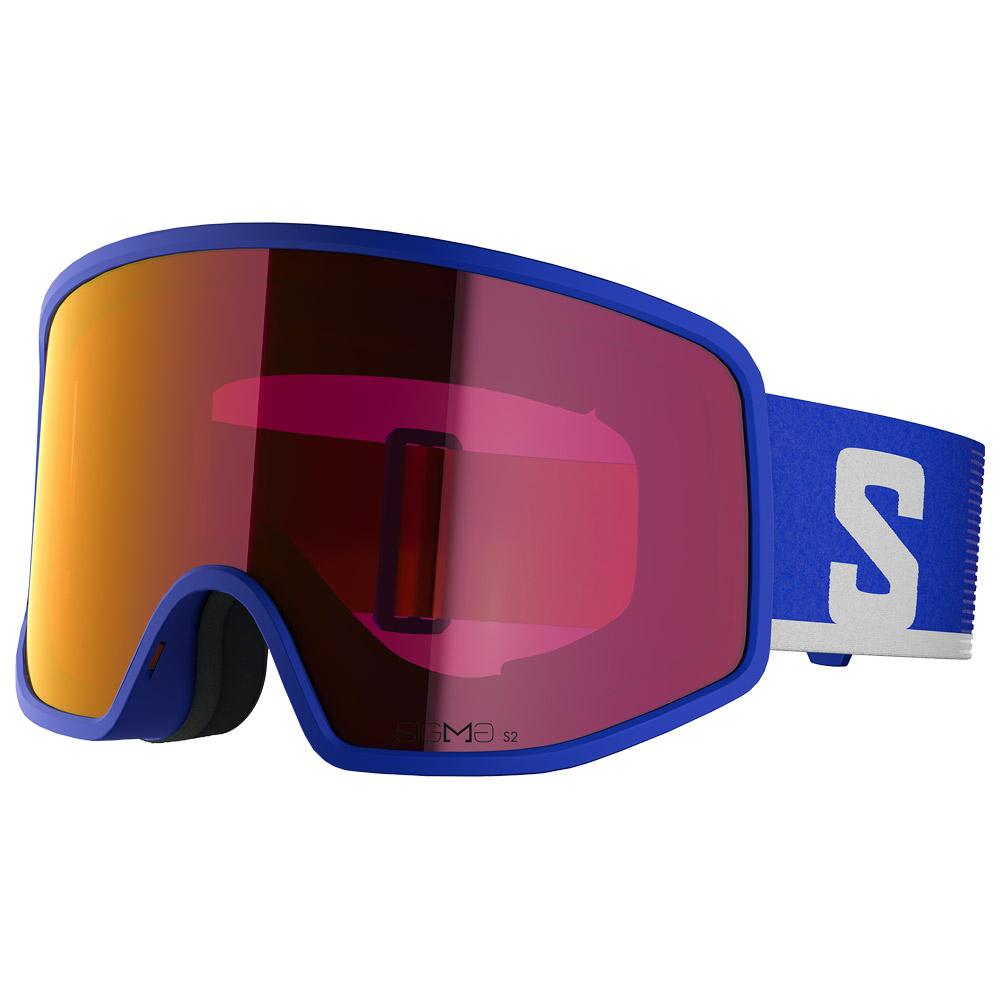 Salomon - Sentry Pro Race Blue Sigma Poppy Red + Sigma Light Blue - Skibrille - Rot - Glisshop.de