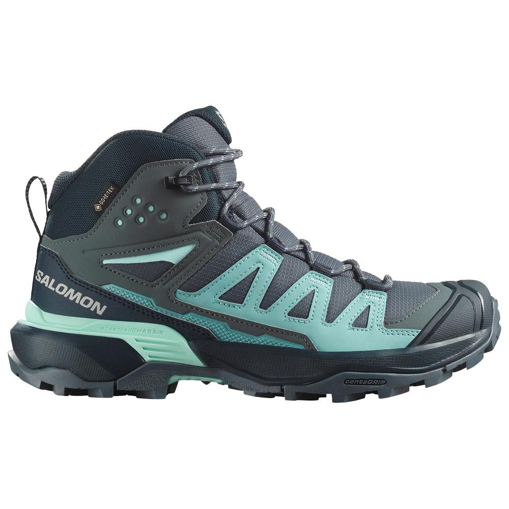 Salomon - X Ultra 360 Mid Gore-Tex W Turbulence CarbonTourmaline - 5 - Fast Hiking shoes
