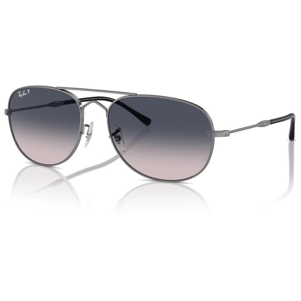 Ray Ban - Rb3735 Bain Bridge Polished Gunmetal Polar Blue - 57 - Sonnenbrille - Größe 57 - Blau - Glisshop.de