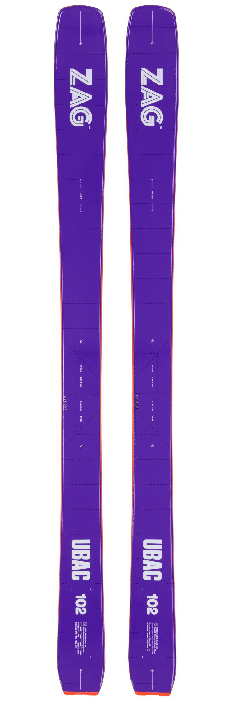 Zag - Touring ski set Ubac 102 + bindings - Touring skis