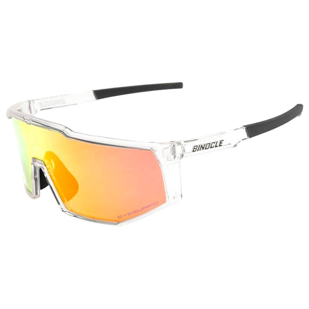 Binocle Eyewear - Horizon Shiny Translucide Fire Red Mirror Polarized - Sonnenbrille - Rot - Glisshop.de