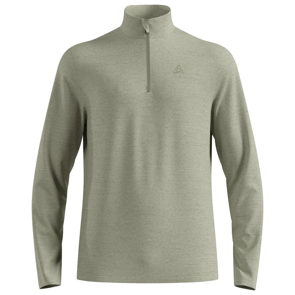 Odlo - Roy Mid Layer 1/2 Zip Shadow - L - Fleece - Größe L - Shadow - Herren - Glisshop.de