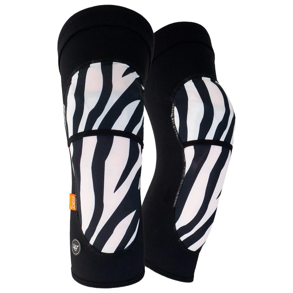 L°Armure Française - Goni Zebra - S - Knieschützer - Größe S - Schwarz - Glisshop.de