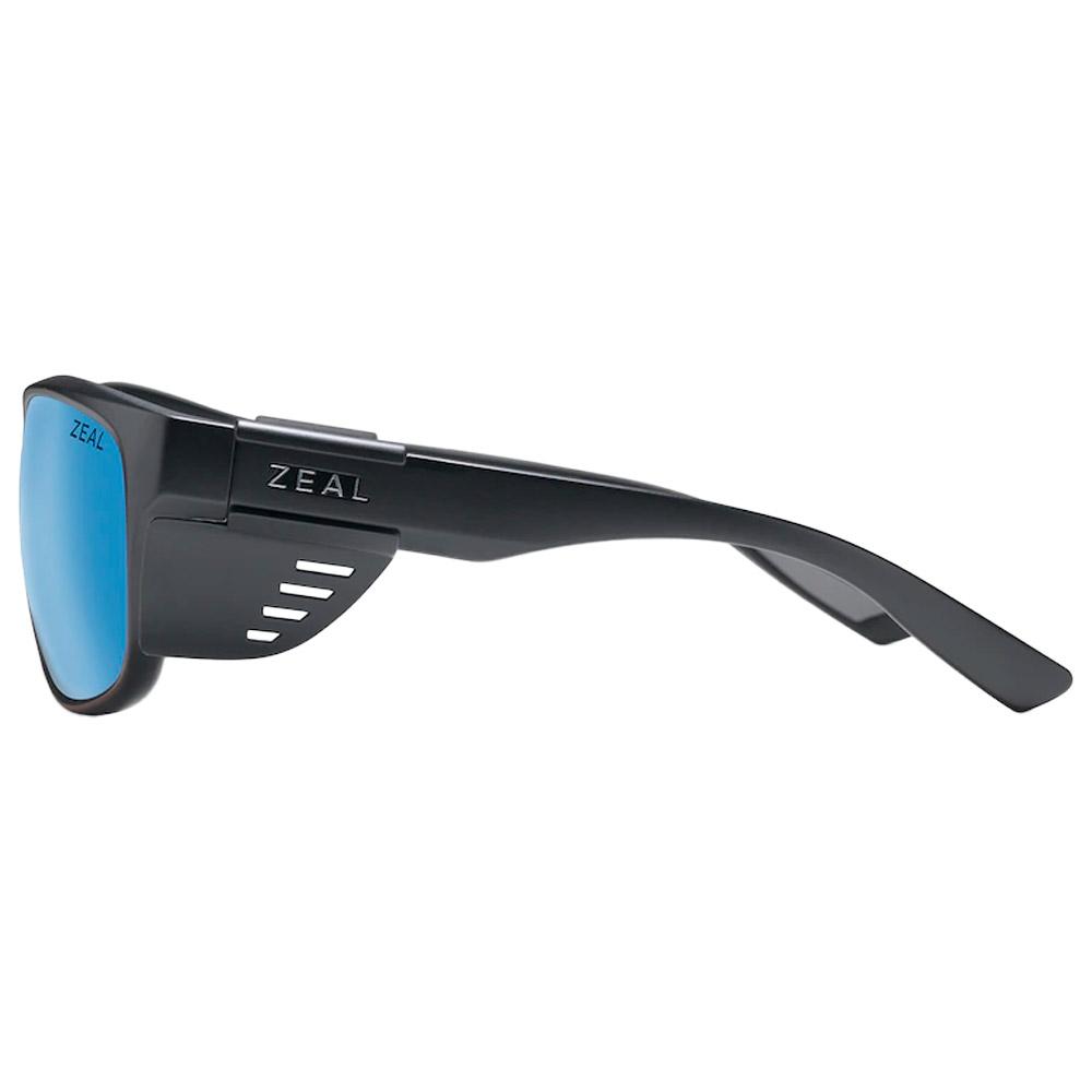 Zeal Sunglasses Westwater Matte Black Ellume Horizon Blue