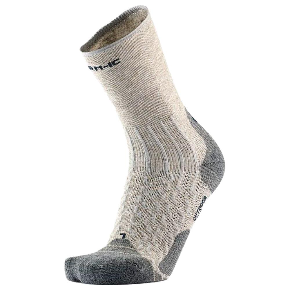 Therm-Ic - Outdoor Light Linen Crew Light Grey Charcoal - 45-47 - Socks