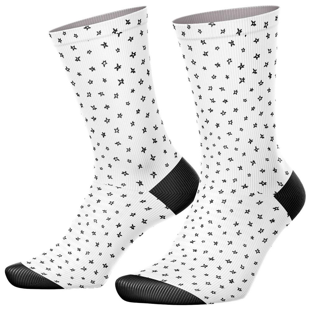Curlynak - Running High Socks Stars - 39-42 - Socken - Größe 39-42 - Stars - Glisshop.de
