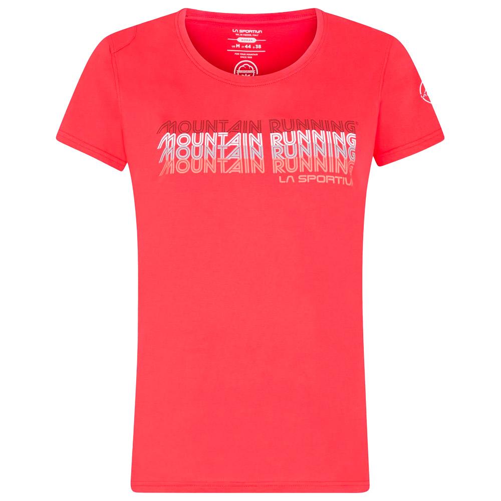 La Sportiva - Mountain Running W Hibiscus - M - Trail T-Shirt - Größe M - Hibiscus - Damen - Glisshop.de