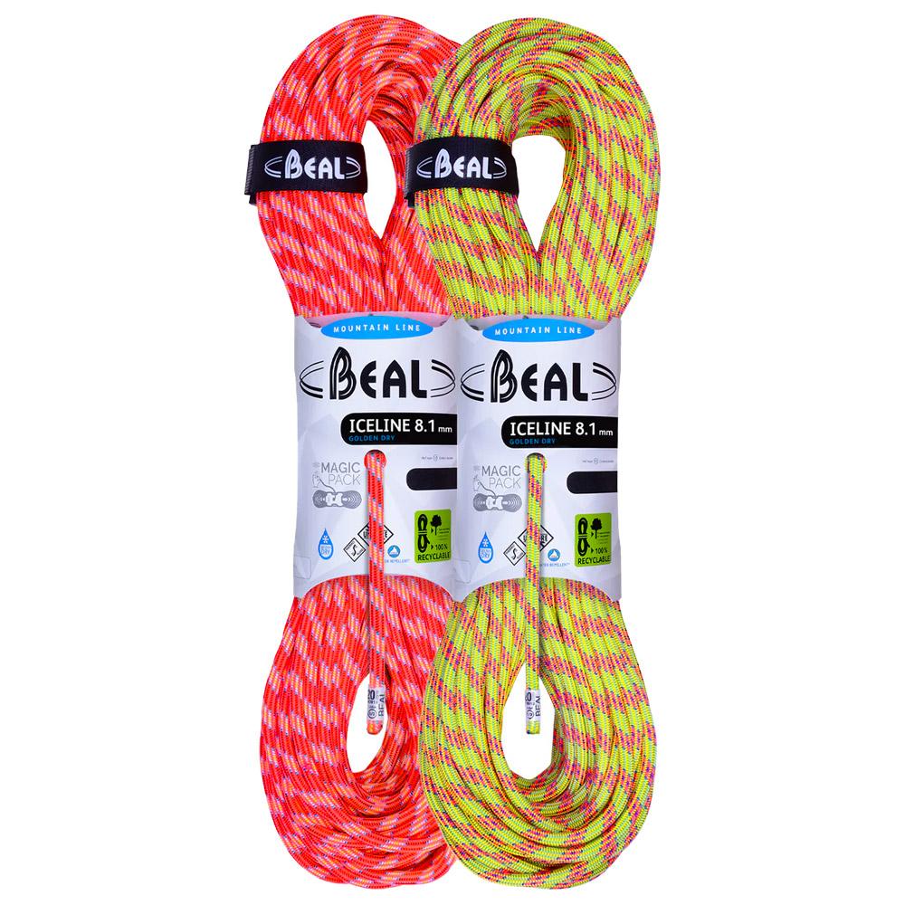 Beal - Ice Line 8.1mm Golden Dry (pack of 2) Anis Orange - 60 - Rope