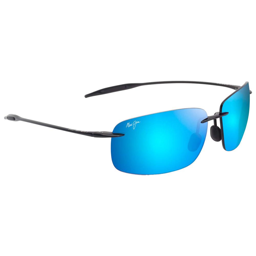 Maui Jim - Breakwall Shiny Black Blue Hawaii MauiPure - Sunglasses