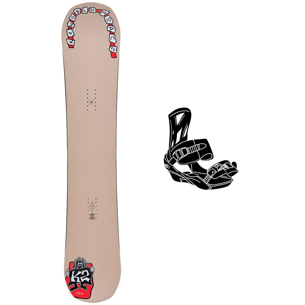 K2 - Pack Snowboard World Peace - 155W + King - Snowboard
