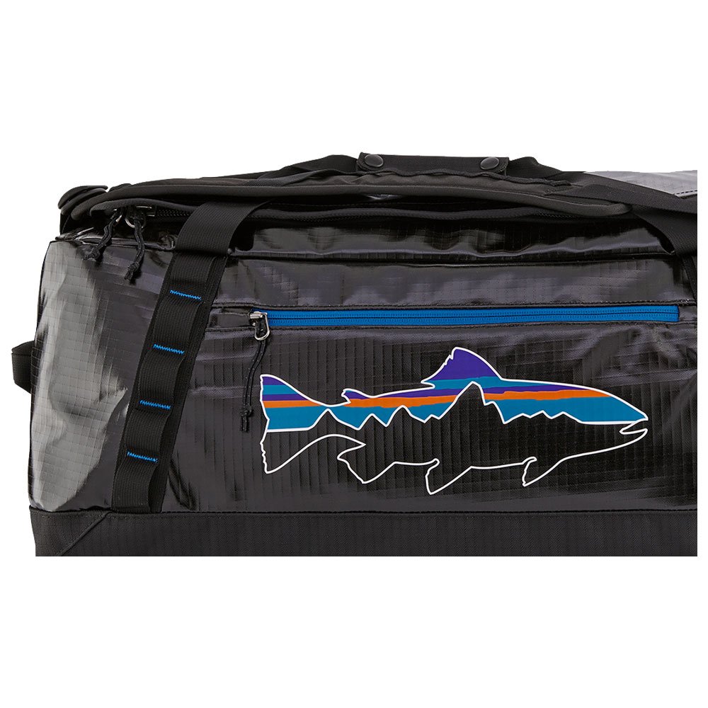 Patagonia 2024 55 L Black Hole Duffle NWT black with fitz trout