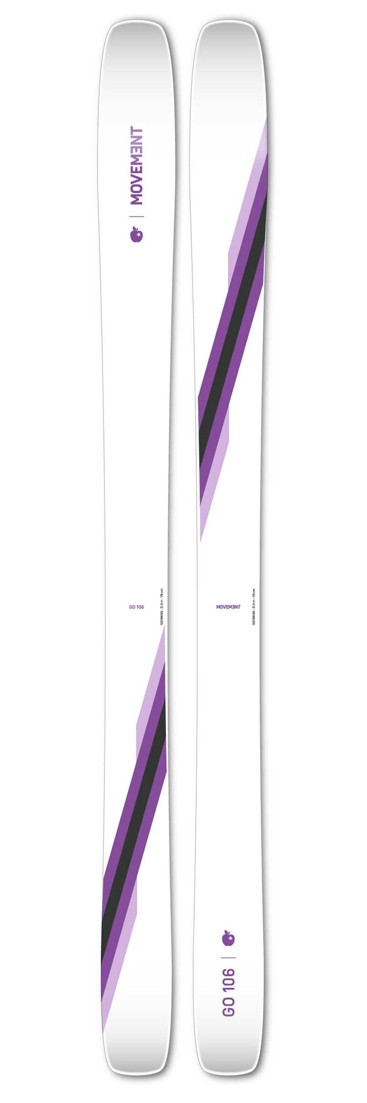 Movement - Pack Ski Go 106 W Ti - 170 + 11.0 TP 110mm White - Ski