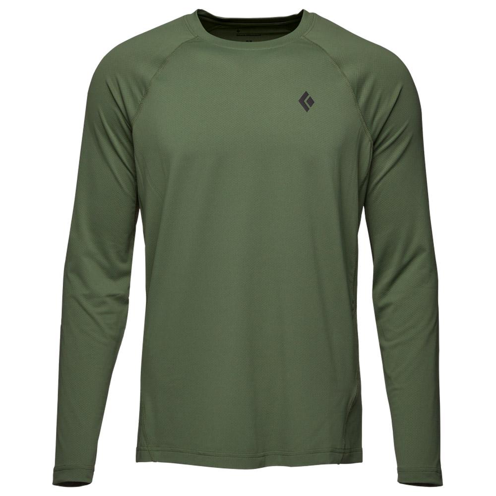 Black Diamond - M Alpenglow L/S Crew Tundra - XL - T-Shirt zum Klettern - Größe XL - Tundra - Herren - Glisshop.de