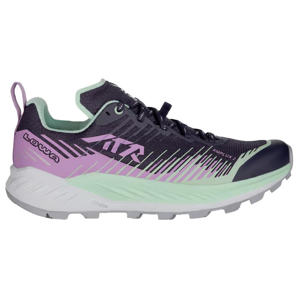 Lowa - Amplux 2 Ws Plum Heather - 5 - Trailrunning-Schuhe - Größe 5 - Grau - Damen - Glisshop.de