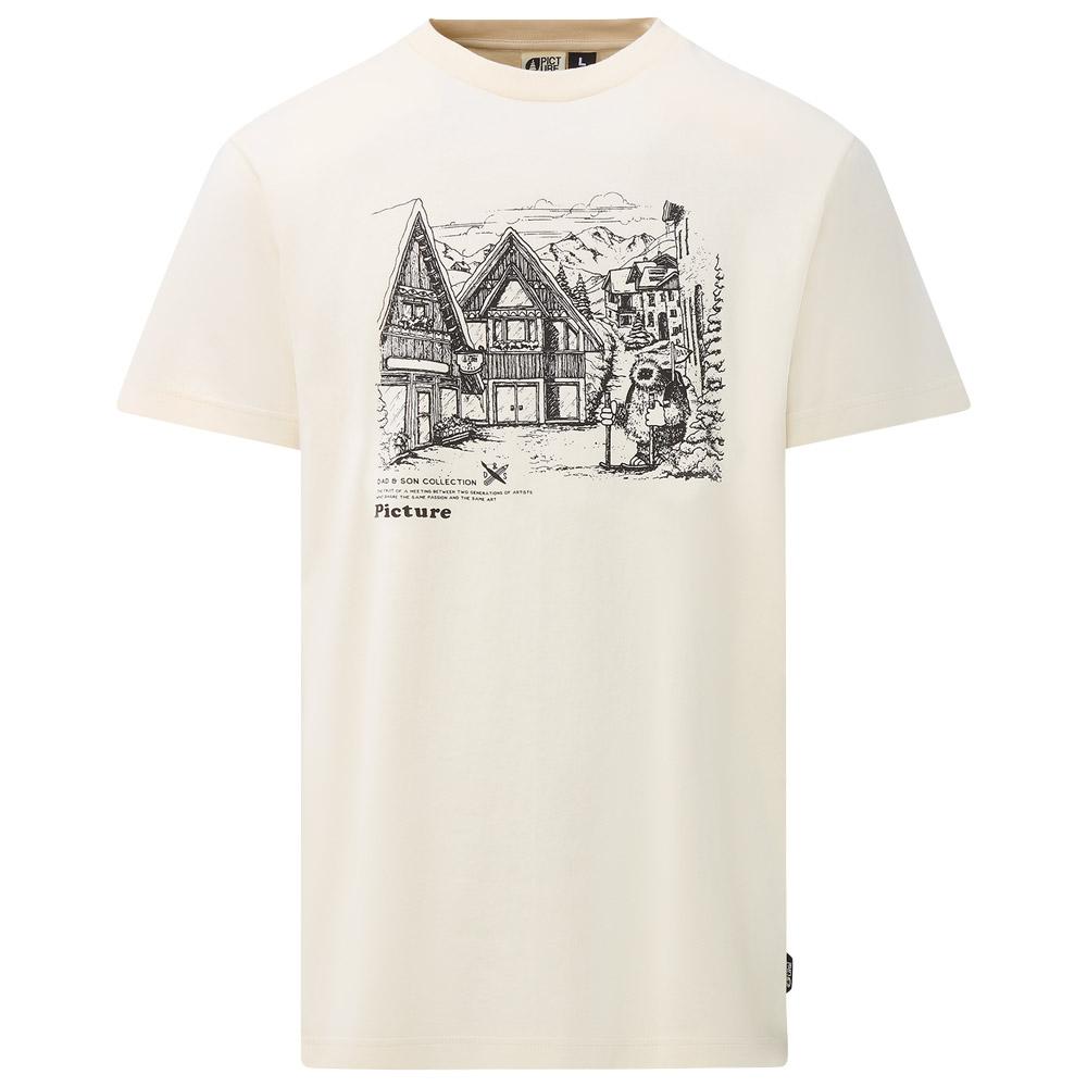 Picture - Dad &Son Granbo Natural White - L - T-Shirt