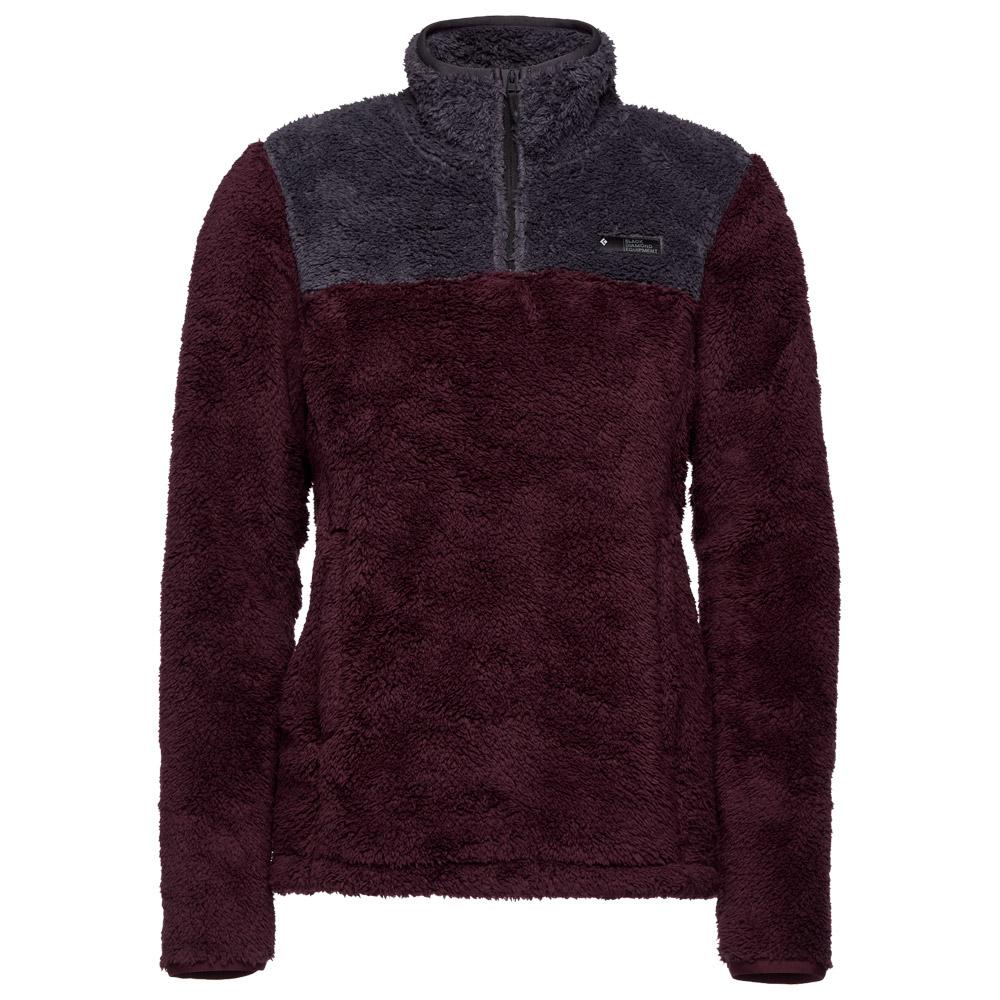 Black Diamond - W Roadie 1/4 Zip Fleece Bordeaux Carbon - XS - Fleece - Größe XS - Grau - Damen - Glisshop.de