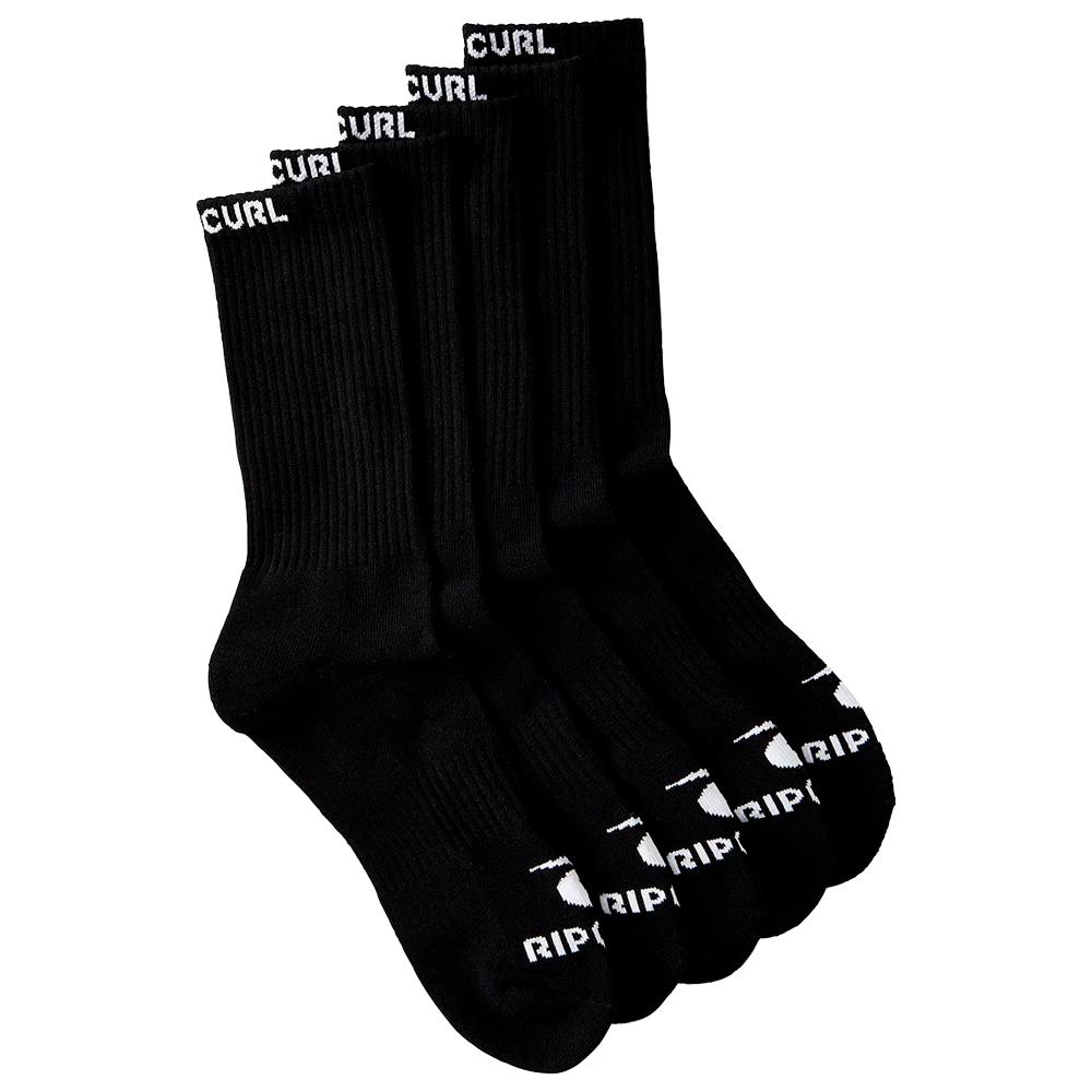 Rip Curl - Brand Crew Sock 5-Pk Black - Socks