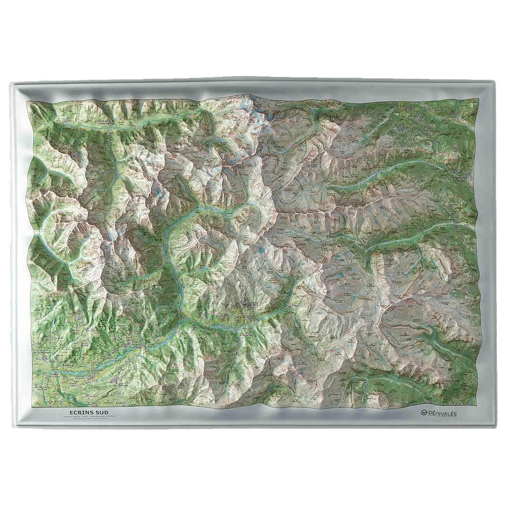 Deniveles - Les Ecrins Sud - Karte 3D - Glisshop.de