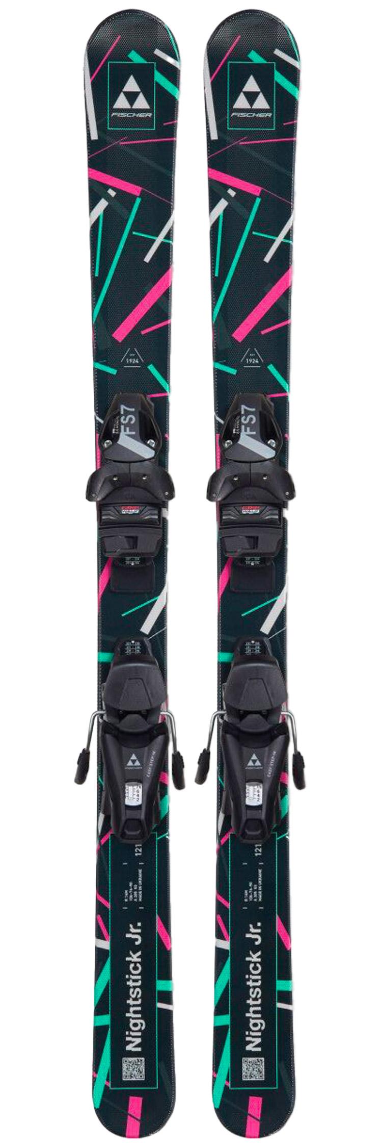 Fischer - Pack Ski Nightstick Jr (131-151) - 131 + Fs7 Gw Ca Jrs Br.78 Black Black - Ski