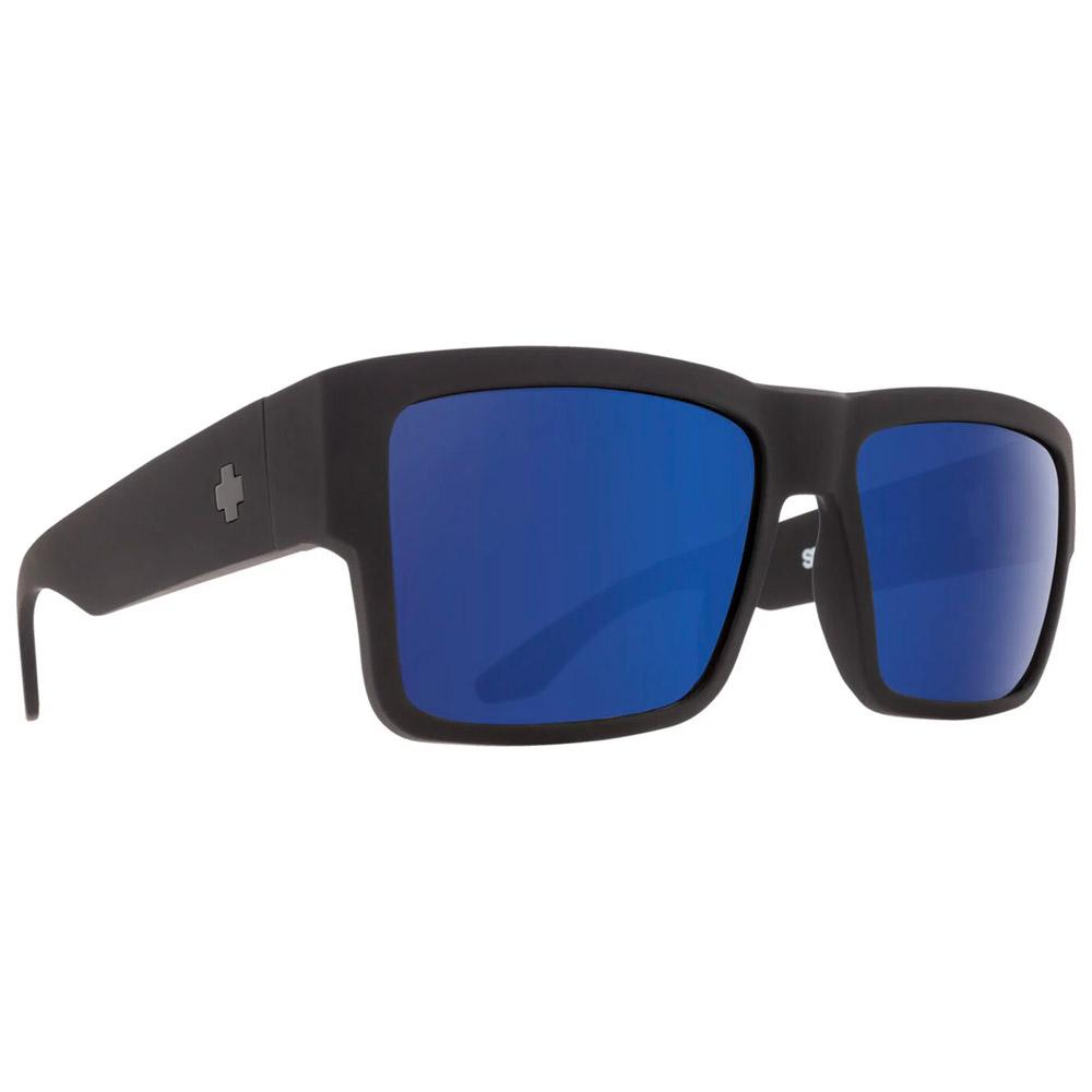 Spy - Cyrus Soft Matte Black Happy Dark Gray Green Polar Dark Blue Spectra Mirror - Sonnenbrille - Schwarz - Glisshop.de