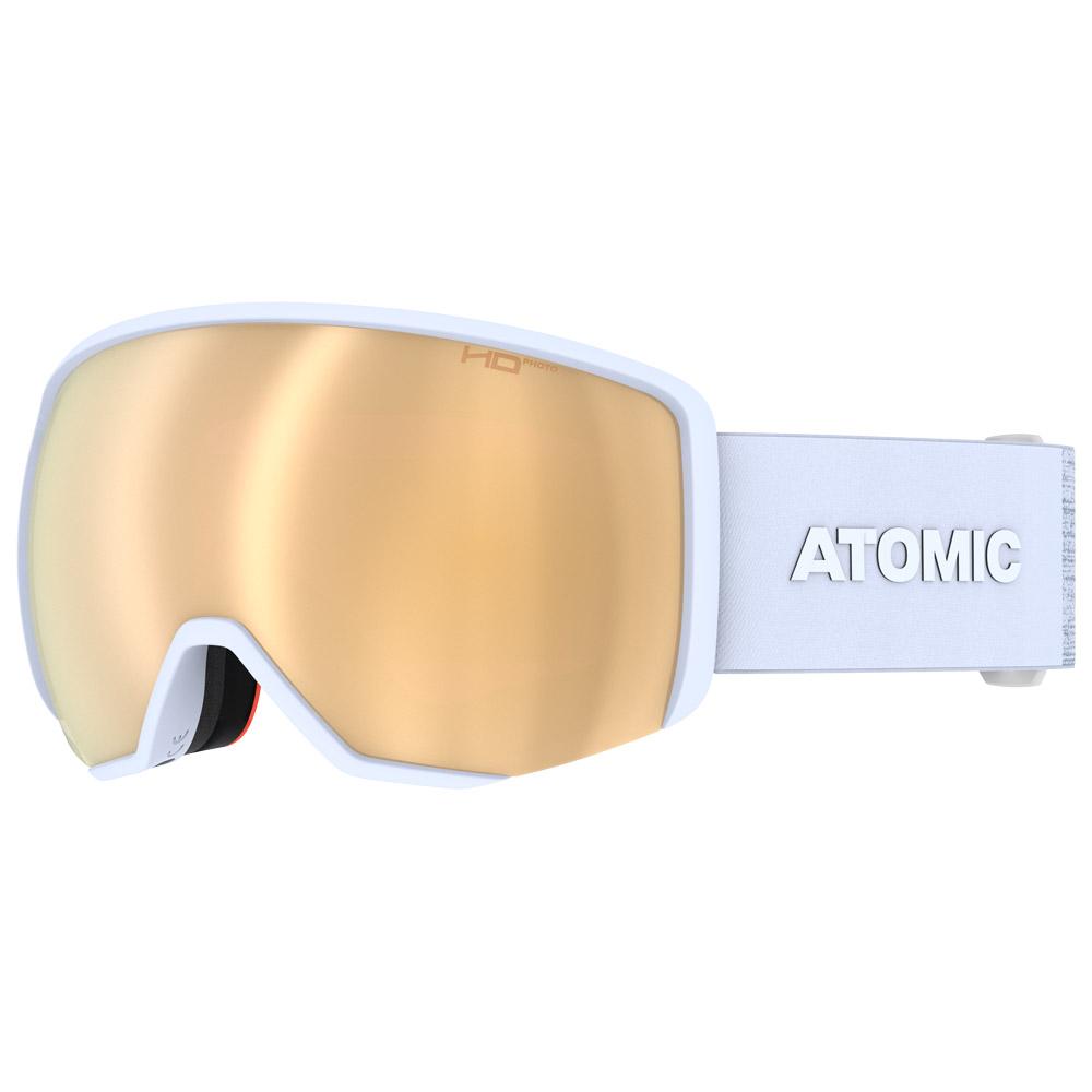 Atomic - Revent L Hd Photo Light Grey Amber Gold Hd - Goggles