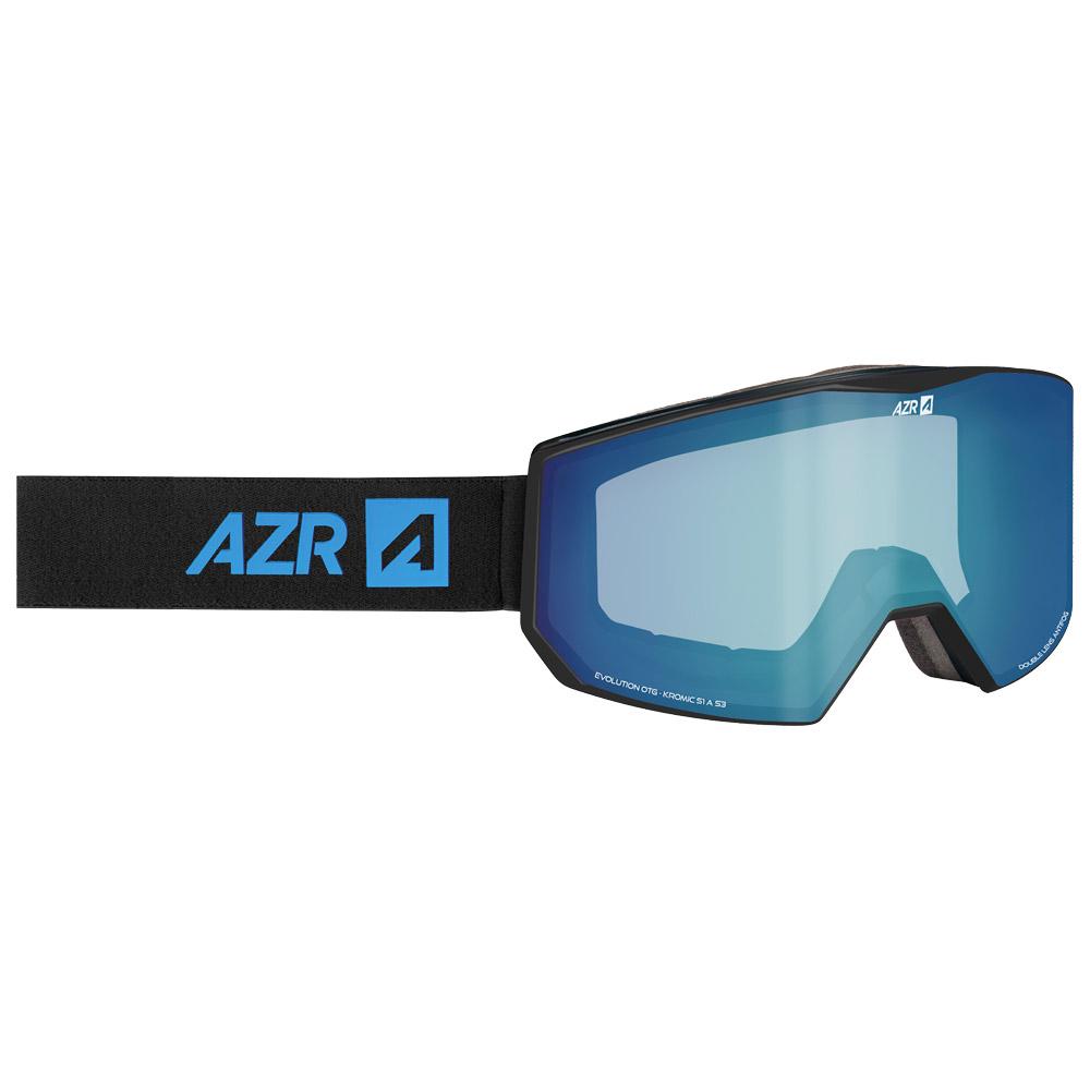 AZR - Evolution Otg Noir Mat Irisé Bleu Multicouche - Goggles