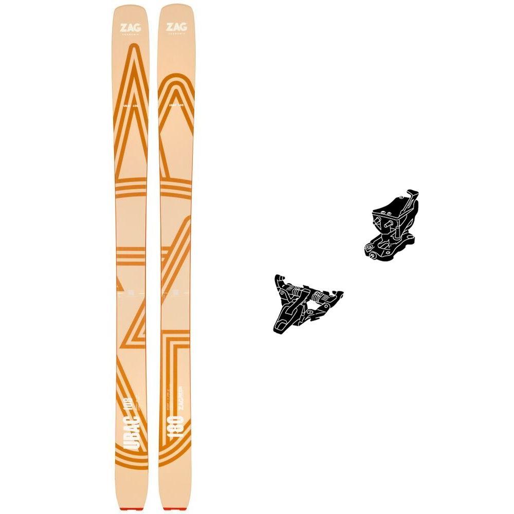 Zag - Pack Touring skis Ubac 108 - 180 + Speed Turn Black Silver - Touring skis