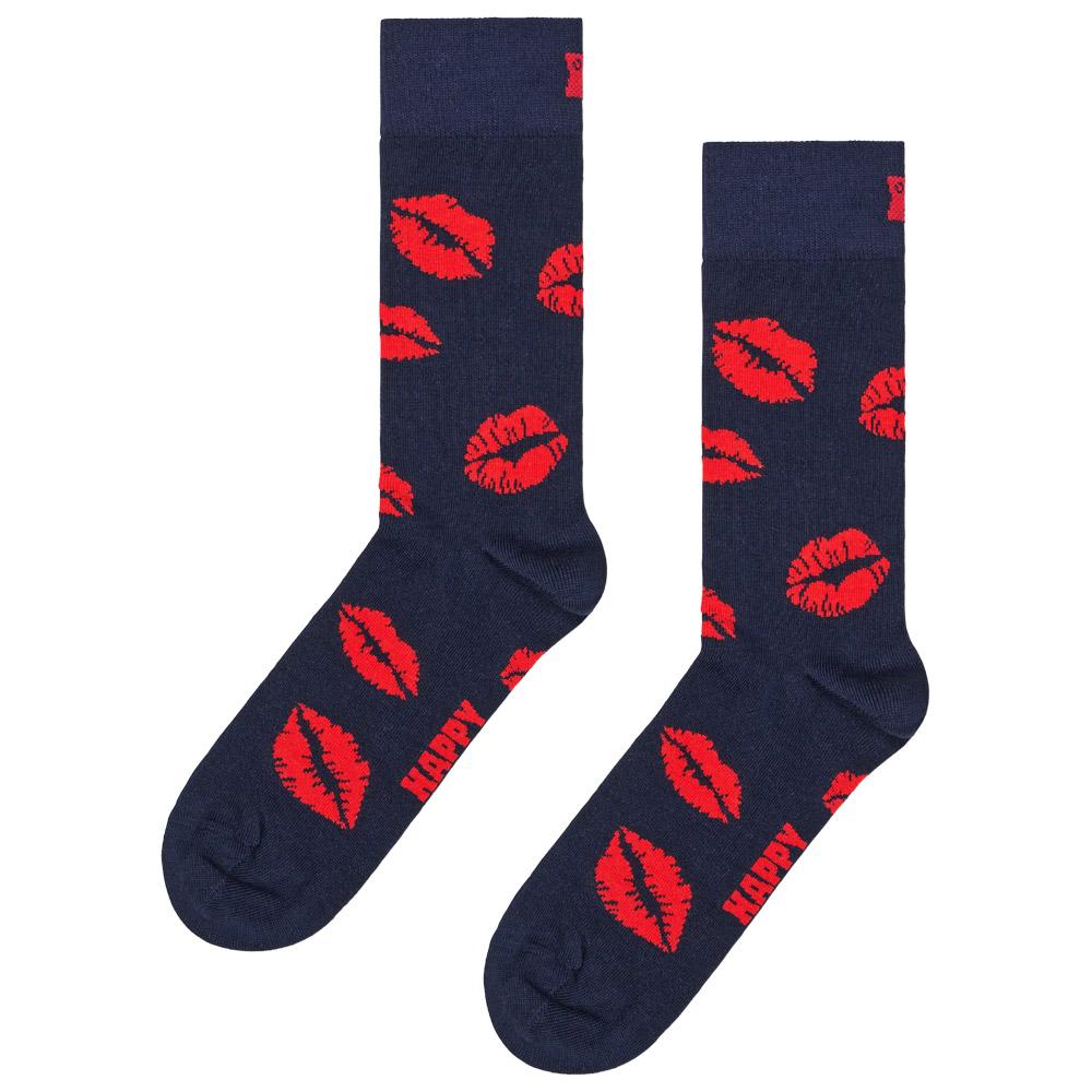 Happy Socks - Crew Socks Kisses Navy - 36-40 - Socks