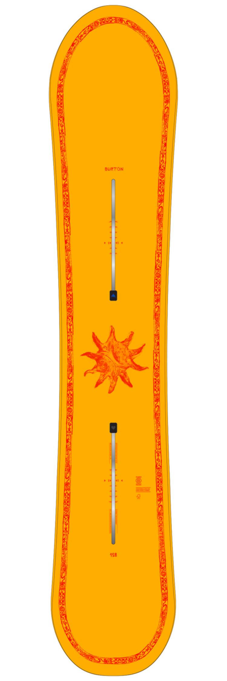 Burton - Pack Snowboard Counterbalance Sun Glow - 158W + King - Snowboard