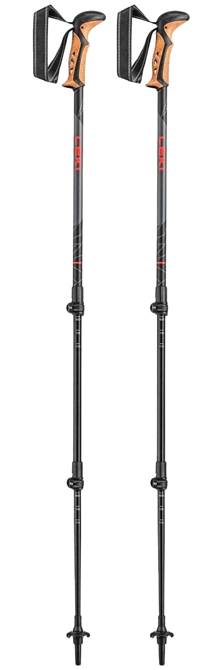 Leki - Khumbu 110-145 cm Black Pale Clay Light Pale Clay Dark - Hiking poles