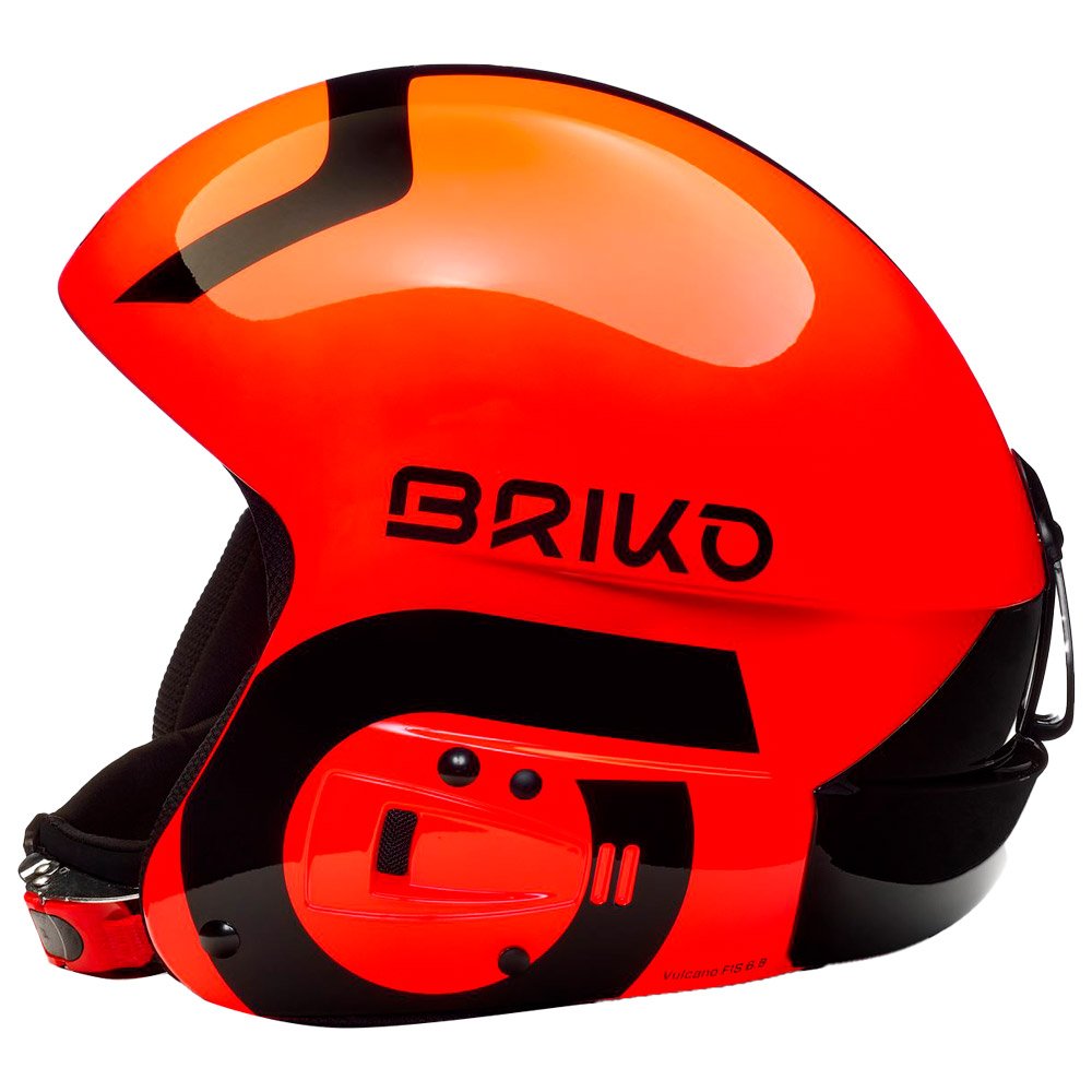 Briko Casque Vulcano Fis 6.8 Epp Shiny Orange Black Profil