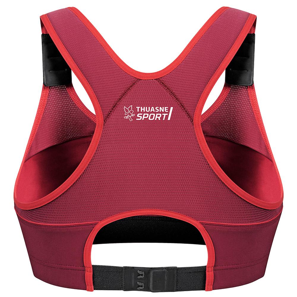 Thuasne Sports Bra Top Strap X Back Bordeaux Rouge Summer 2022